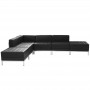 Flash Furniture ZB-IMAG-SECT-SET8-GG HERCULES Imagination Series Black Leather Sectional Configuration