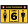Social Distancing Step On It Bright Yellow 2 ft x 3 ft Rectangle Floor Decal "Stay 6 Feet Away" For Exterior Surfaces
